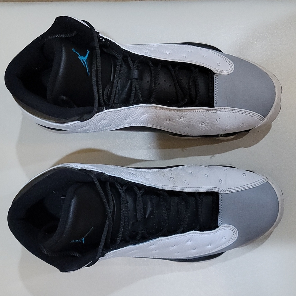 Air Jordan Retro 13 White/Teal/Black/Grey with Original Box